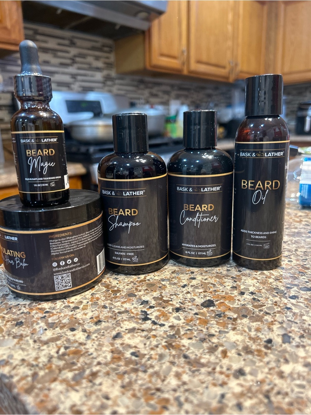 Men's Beard Care Kit — Black